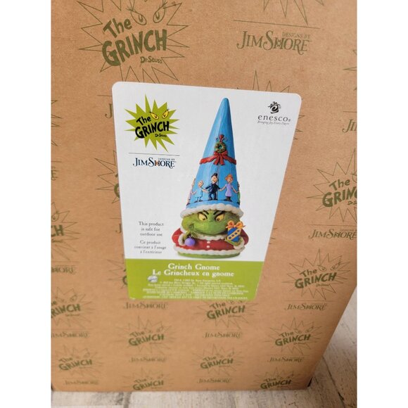 Jim Shore NEW 6010773 Large Grinch gnome enesco Whoville figure Xmas decor - Picture 9 of 9